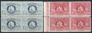 Cuba 1955 Sc 536,C109 set blocks MNH**