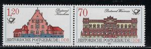 Germany DDR Scott # 2586, 2585, mint nh, se-tenant, WZd705