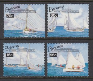 Bahamas 801-804 Sailboats MNH VF