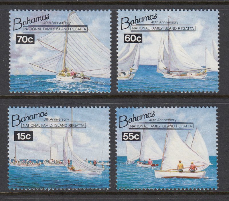 Bahamas 801-804 Sailboats MNH VF