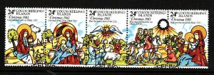 Cocos (Keeling) Is.-Sc#107-used strip-Christmas-Wise Men-1982-