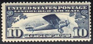 U.S. # C10 Spirit of St. Louis, 1927. MNH