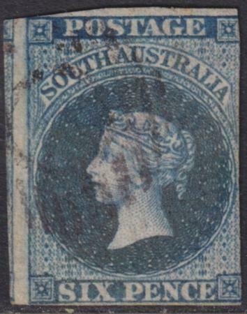 South Australia 1855-1856 SC 3 Used