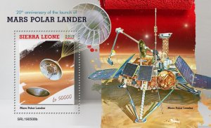 Sierra Leone 2019 MNH Space Stamps Mars Polar Lander Launch 20th Anniv 1v S/S