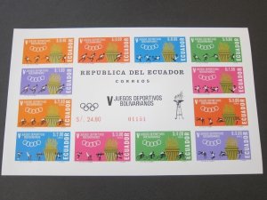 Ecuador 1965 Sc 440a Olympic MNH