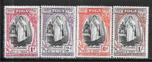 Tonga #82,83,85,86  The Queen (MNH)  CV$1.75