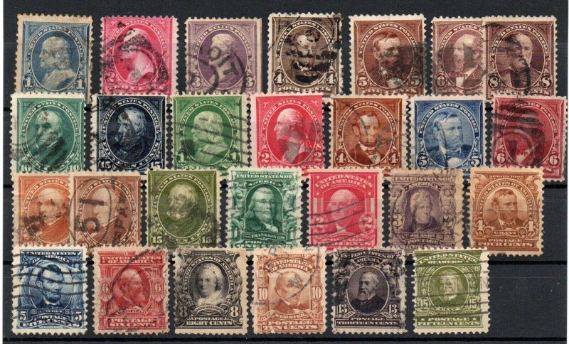United States - Selection (27) 1st & 2nd Bureau Issues /Used    -    Lot 0124159