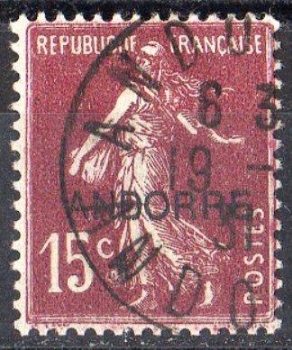 French Andorra #6 Used $4.25 SCV