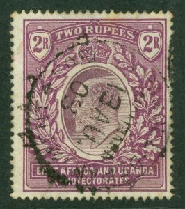 SG 10 East Africa & Uganda 1903-04. 2r dull & bright purple. Fine used CAT £120