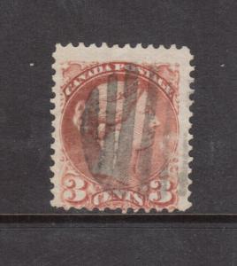 Canada #37d Used Fine Copper Red Perf 12.5