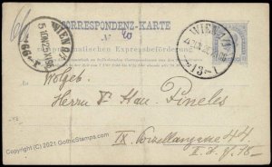 Austria Empire 10Kr Rohrpost Pneumatic Mail Postal Stationery Card G67602