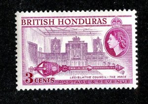 1953 British Honduras Sc # 146a mlh* cv. $0.40 ( 9433 BCXX )