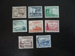 Stamps - Germany - Scott#B107-B114 - Used & Mint Hinged Part Set of 8 Stamps