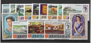 Jersey Sc #7-21  set of 14 LH VF