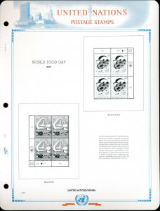 WHITE ACE 2017 United Nations Inscription Blocks Album Supplement UNIB-63  NEW!