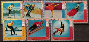 YEMEN Mi1440/6 1972 WINTER OLYMPIC GAMES FINE USED