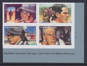 4671a Great Film Directors Plate Block MNH