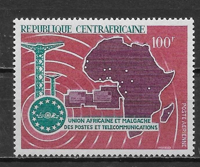 Central African Republic C46 1967 African Postal Union single MNH