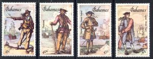 Bahamas Sc# 625-628 MNH 1987 Pirates