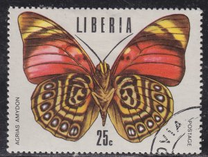 Liberia 687 Tropical Butterflies 1974