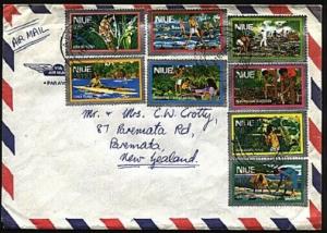 NIUE 1988 Cover to New Zealand - great franking - Alofi cds................18586