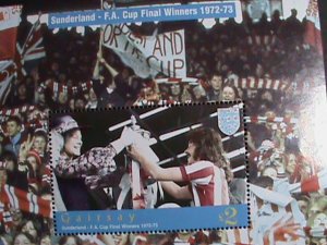 GAIRSAY STAMP-1972-SUNDERLAND-F.A. CUP FINAL WINNERS -RARE-MNH S/S-VF