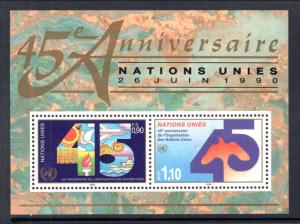 UN Geneva 190 Anniversary Souvenir Sheet MNH VF