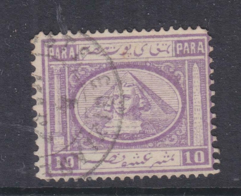 EGYPT, 1867 10pa. Bright Mauve, used.