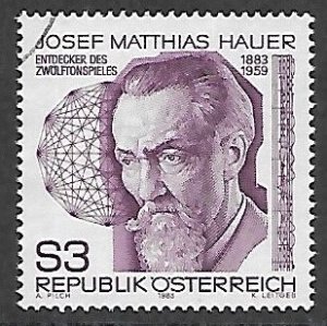 Austria # 1235 - Joseph Matthias Hauer - used.....{BLW16}
