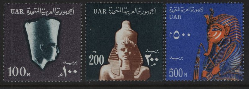 EGYPT  614-616   MINT HINGED,   HIGH VALUES OF THE 1964-1967 SET