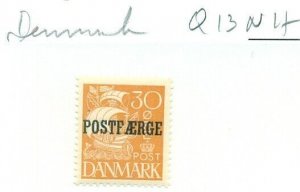 DENMARK #Q13, Mint Never Hinged, Scott $45.00