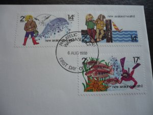 Postal History - New Zealand - Scott# B106-B108 - First Day Cover