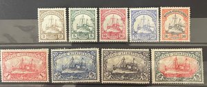 Germany South West Africa 1906 SC26-34 Set LH