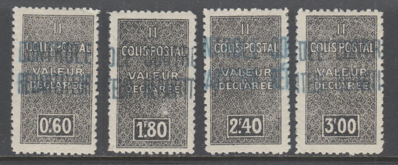 Algeria Y&T 51-54 MLH. 1938 Parcel Post, cplt set, VF