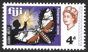 Fiji Scott 244 MNH 4d Hawk Moth issue of 1968