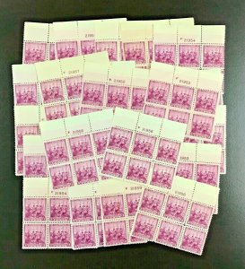 836  Swedish-Finnish Terc.  25 MNH 3 cent Plate Blocks  FV $4.50 Issued in 1938