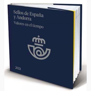 2021 Ilustrated Yearbook Complete Stamps Collection of Spain and Spanish Andorra