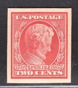 US Stamp#368 Two Cent Carmine Lincoln Imperf MINT NH OG SCV $ $24.00 