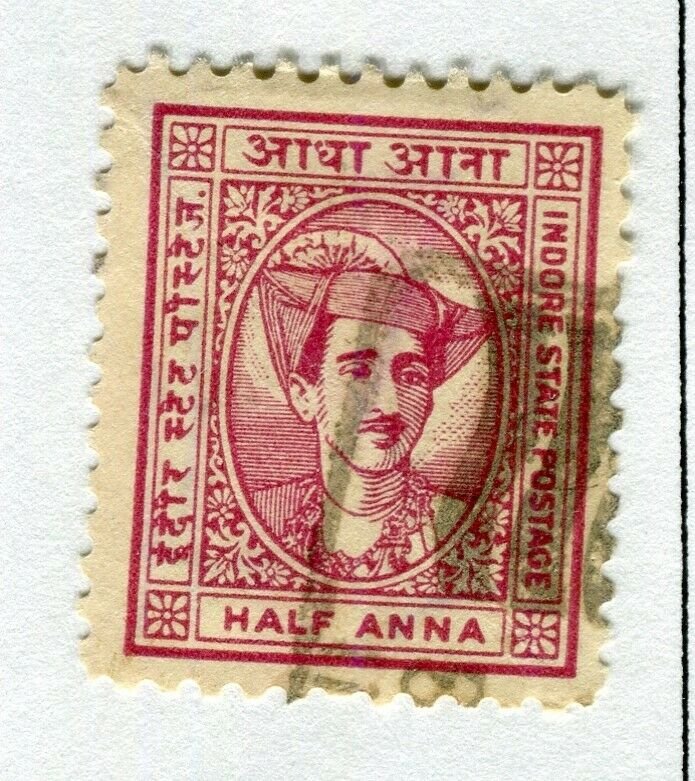 INDIAN STATES; INDORE 1940-46 early local issue fine used. 1/2a. value