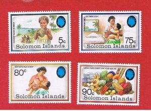 Solomon Islands #690-693   MNH OG    Food    Free S/H