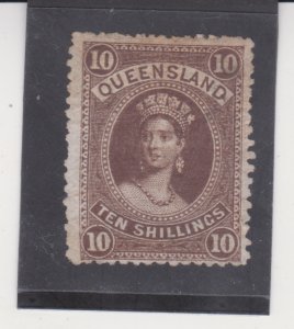 Australia Queensland Scott # 77 Mint H F-VF, slight disturbed gum CV $275.00