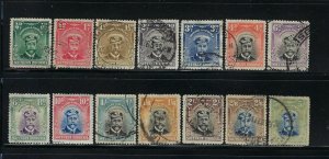 SOUTHERN RHODESIA SCOTT #1-14 1924-30 KING GEORGE V SET- USED (10D MINT)