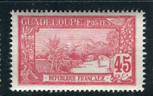 FRENCH GUADELOUPE; 1905 early Pictorial issue MINT MNH unmounted 45c.