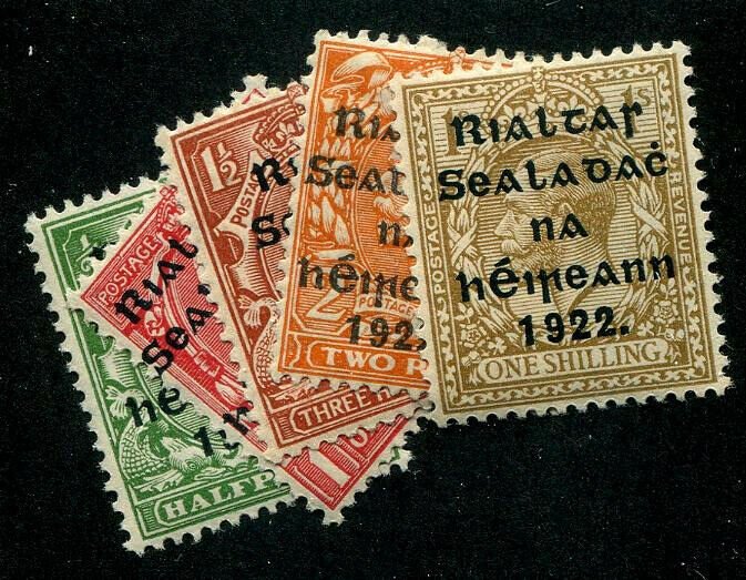 HERRICKSTAMP IRELAND Sc.# 39-43 Scott Retail $68.00 Mint Hinged