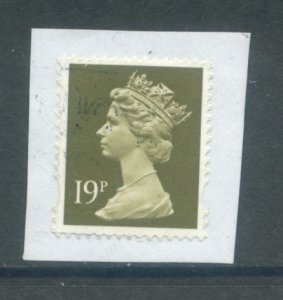 Great Britain MH208  Used on piece (3)