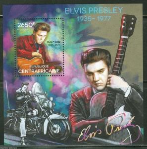 CENTRAL AFRICA  2014 ELVIS PRESLEY SOUVENIR SHEET MINT NH