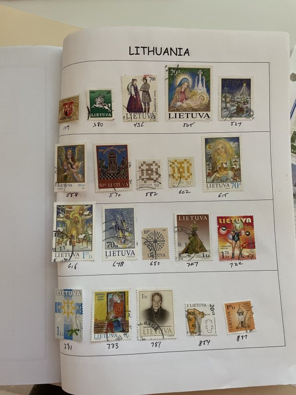 Collection of Lithuania stamps