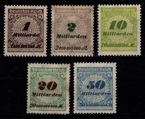 Germany 1923 Value in Milliarden (Perf), Part Set [Unused]