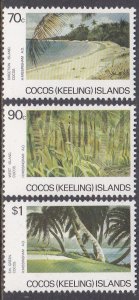 Cocos Islands Sc #159-161 MNH