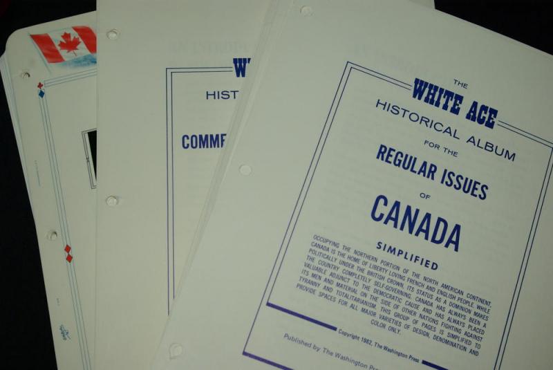 Canada White Ace Pages Like New w/ mounts MAKE OFFER